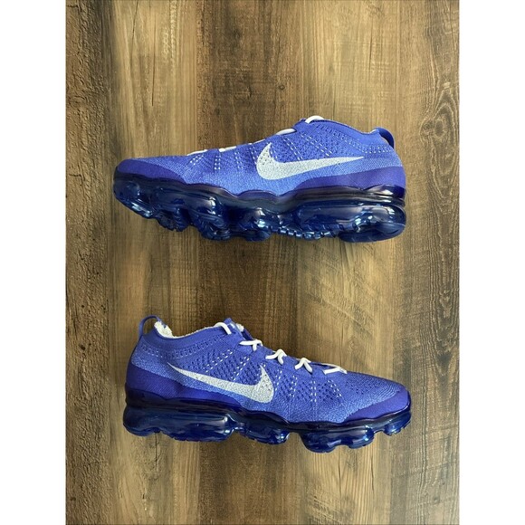 Nike Size 12.5 Air Vapormax 2023 Flyknit Light Ultramarine Platinum DV1678-500 - Picture 2 of 9